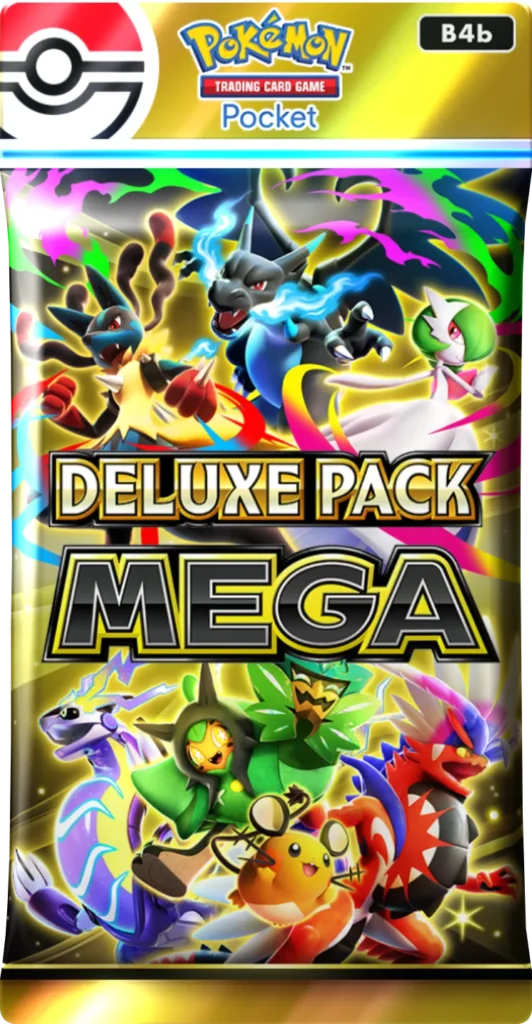Booster pack van de Deluxe Pack Mega special set in Pokémon TCG Pocket