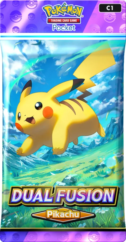 Pikachu ex uit de Dual Fusion-set van Pokémon TCG Pocket